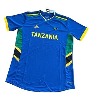 Adidas Tanzania Blue Soccer Jersey